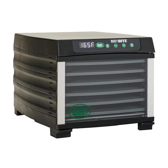 LEM Products MightyBite 6-Tray Dehydrator, Food Dehydrator for Beef Jerky, Meat, Vegetables, and Fruits, Includes Dryer Machine and 6 Trays, Black