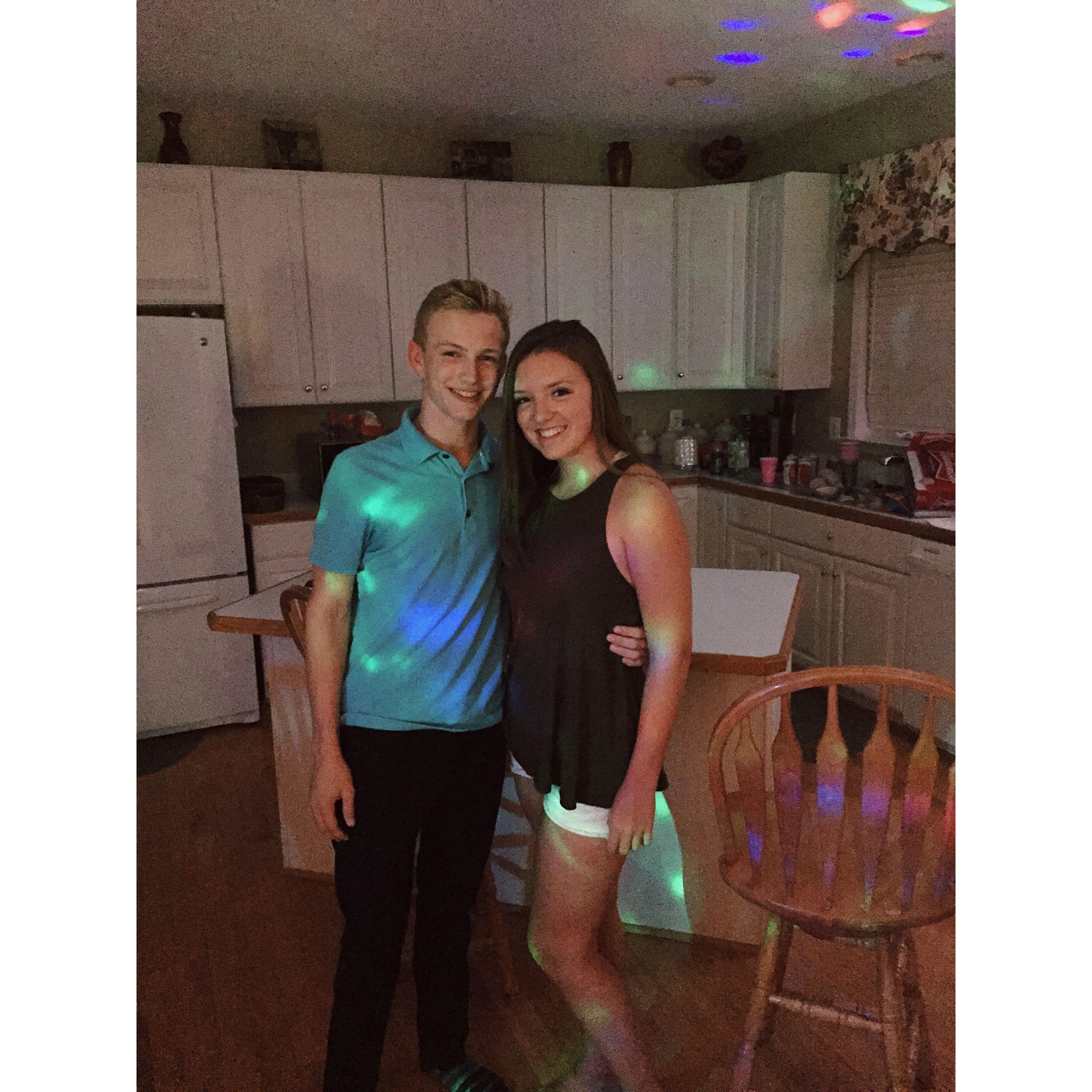 Our first photo together