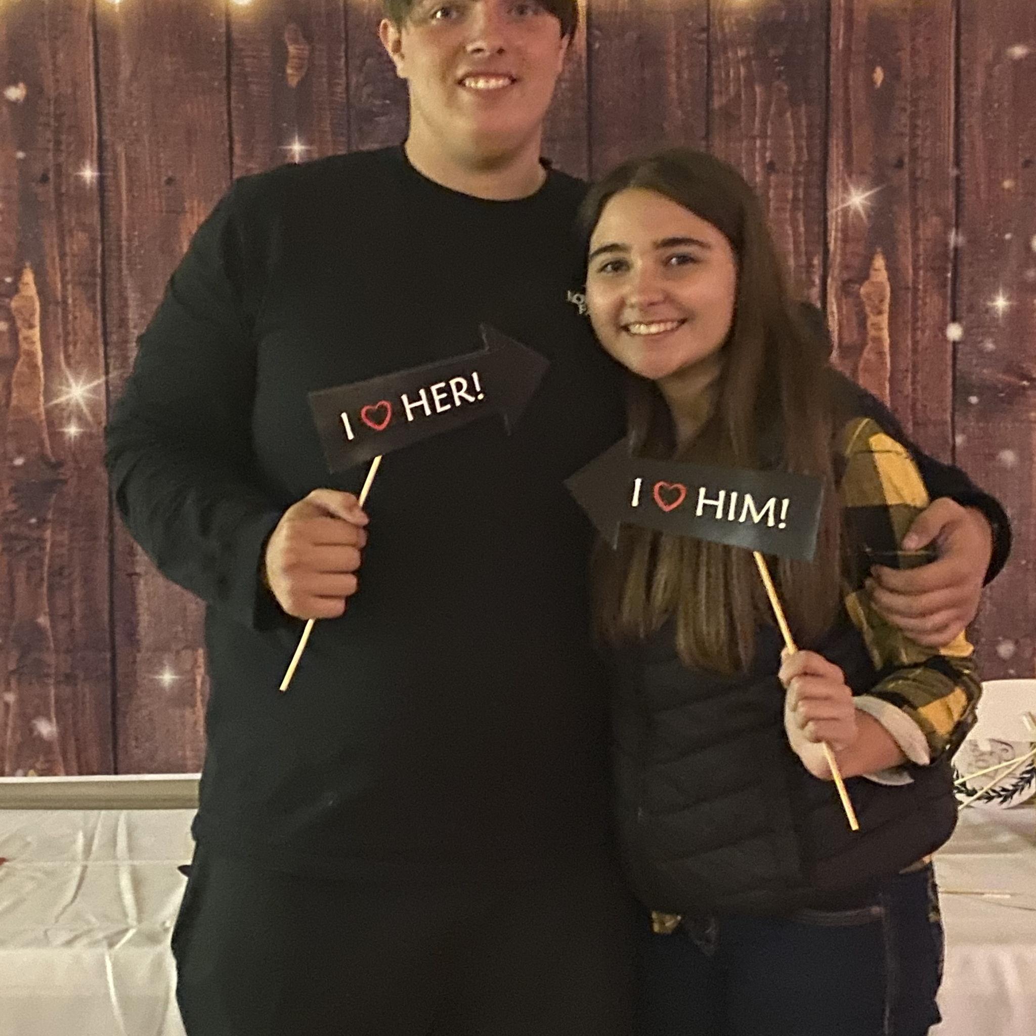 Our first wedding we attended together!