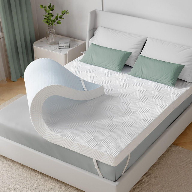 HYLEORY 3 Inch Mattress Topper Gel Memory Foam King Size Bed, High Density Mattress Pad with Removable Cover for Pressure Relief