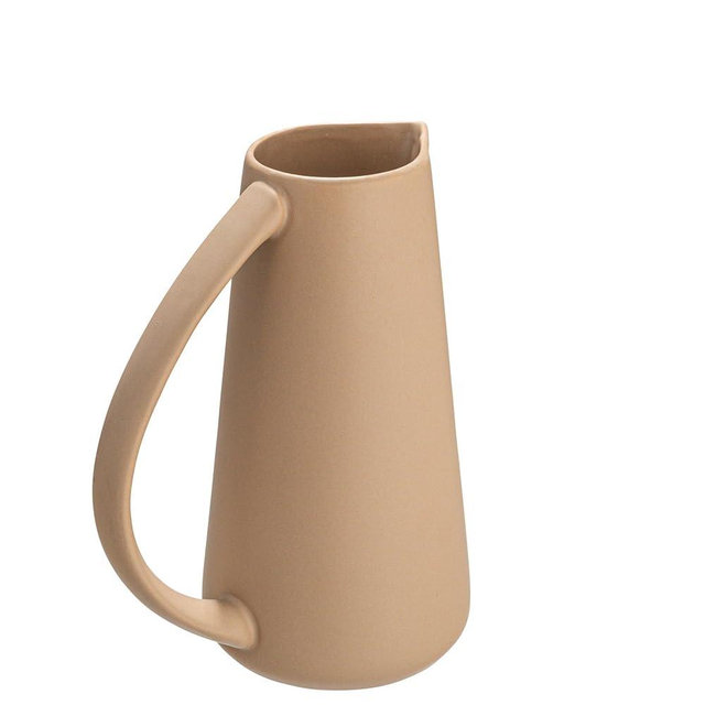 Bloomingville Modern Stoneware Pitcher, Putty Beige