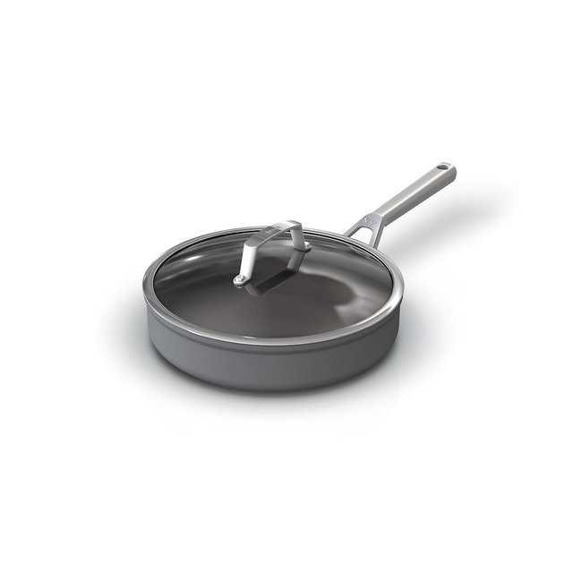 Ninja Foodi NeverStick Premium Hard-Anodized 3-Quart Saute Pan with Glass Lid