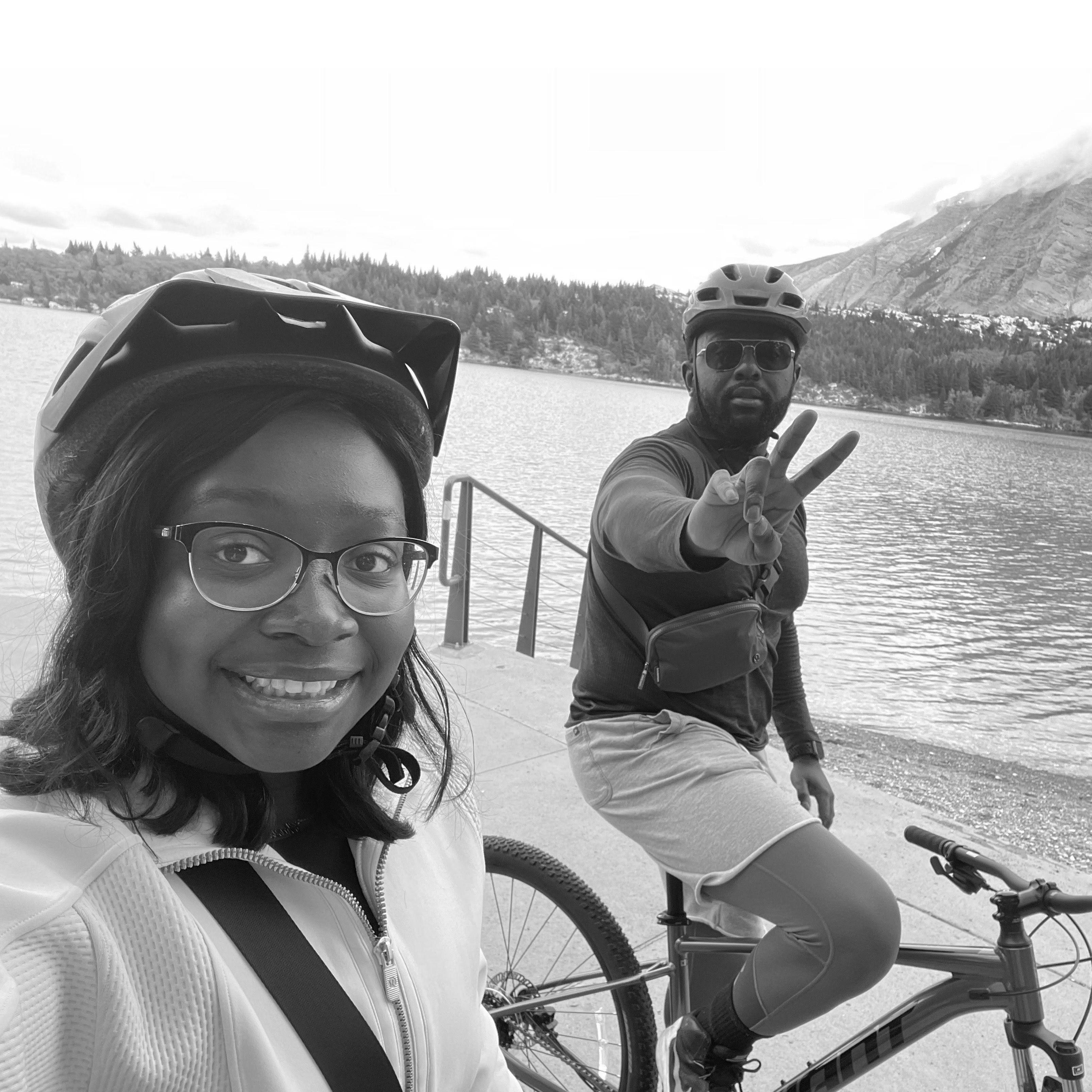 Biking in Waterton for Ron's birthday