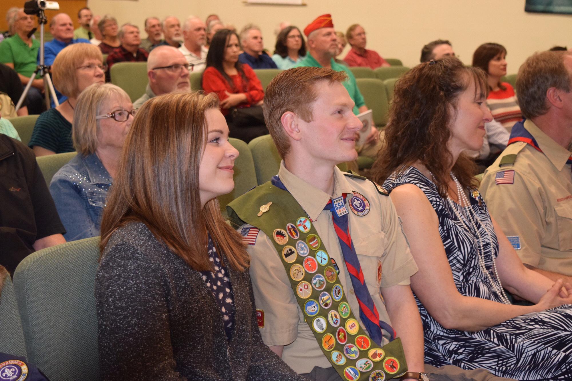 One of the best days ever! After years of hard work, Ryan achieves his Eagle Scout award.