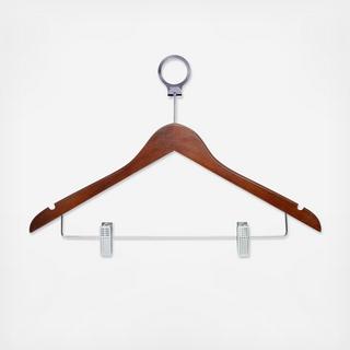 Hotel Hanger with Clips, Set of 24