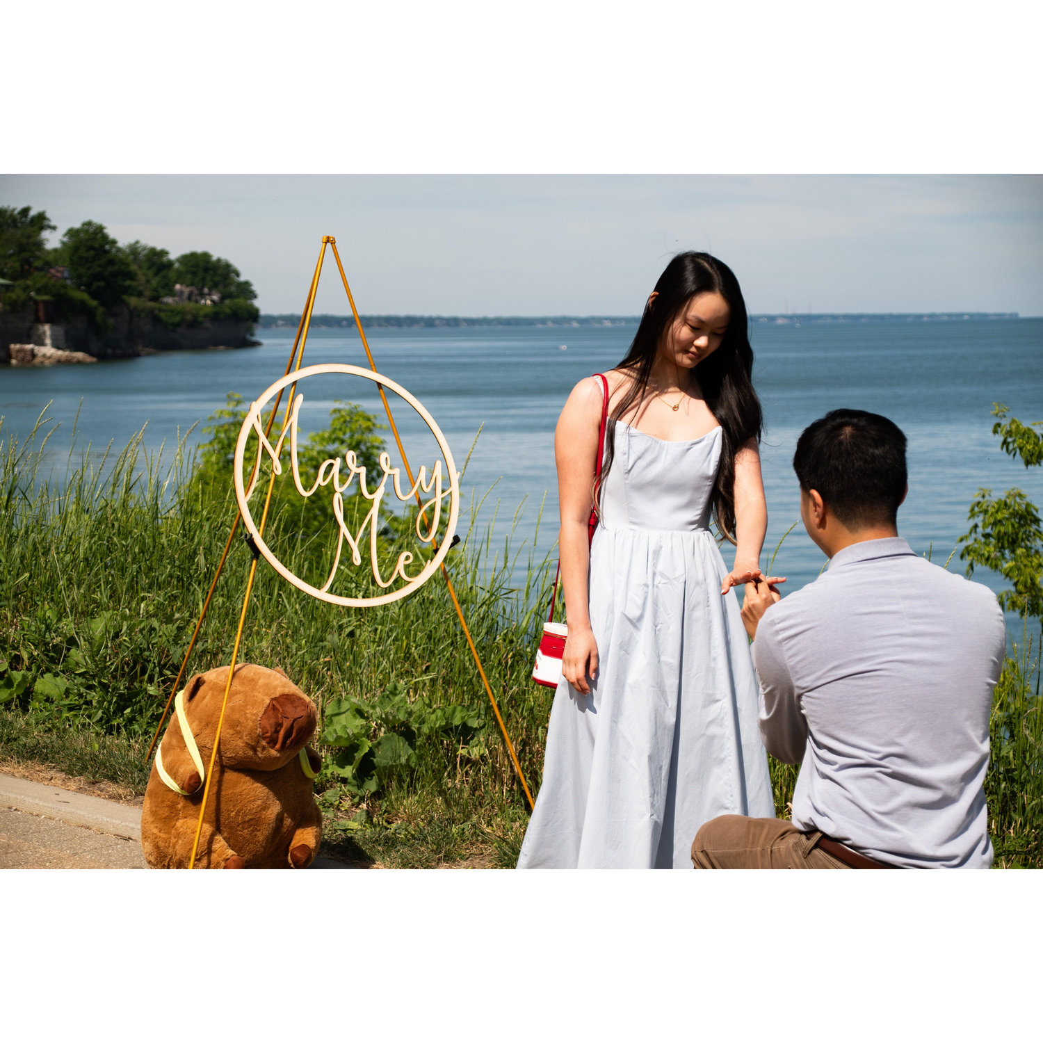 He proposed on June 1st 2024 at the solstice steps in Lakewood!