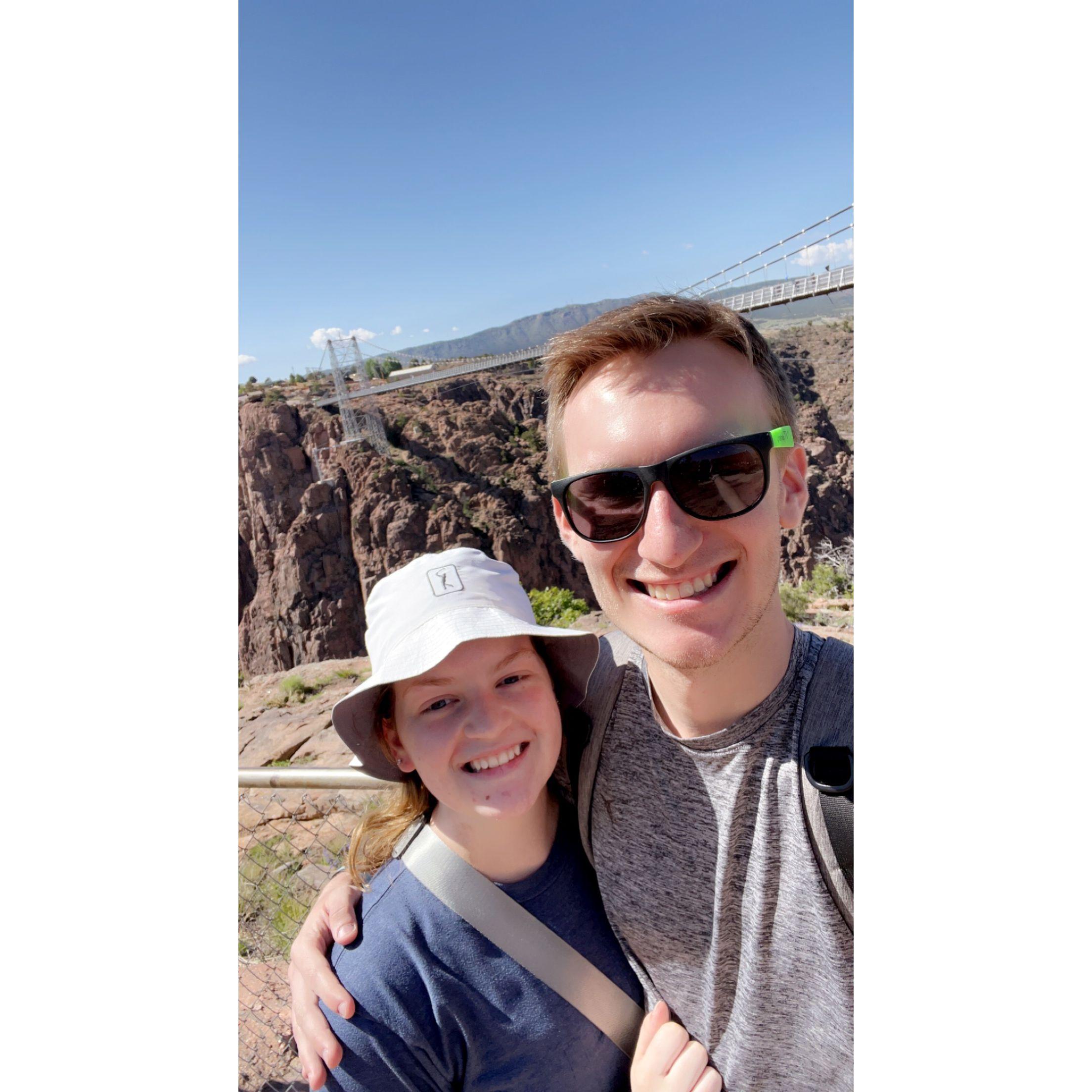 Family trip to the Royal Gorge in Colorado.