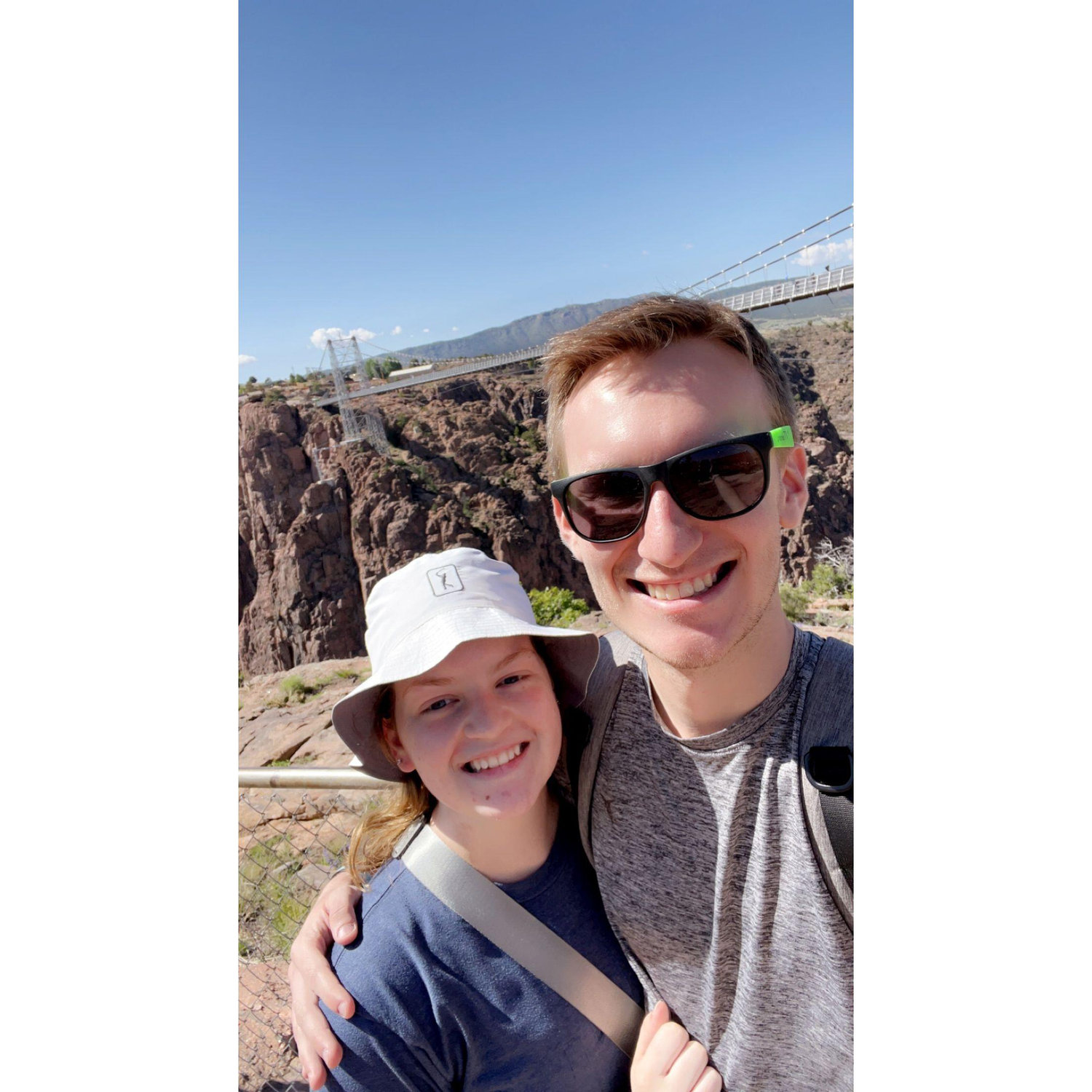 Family trip to the Royal Gorge in Colorado.