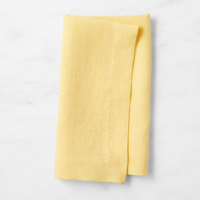 Signature Linen Napkins, Set of 4, Lemon