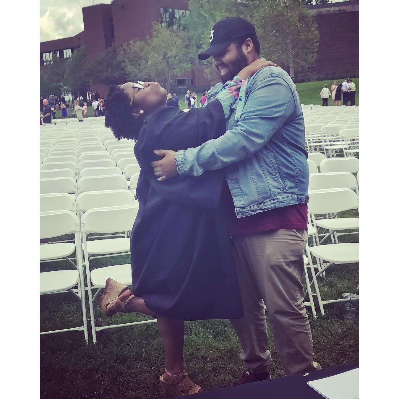 Explains our relationship! Graduation day at University of Hartford