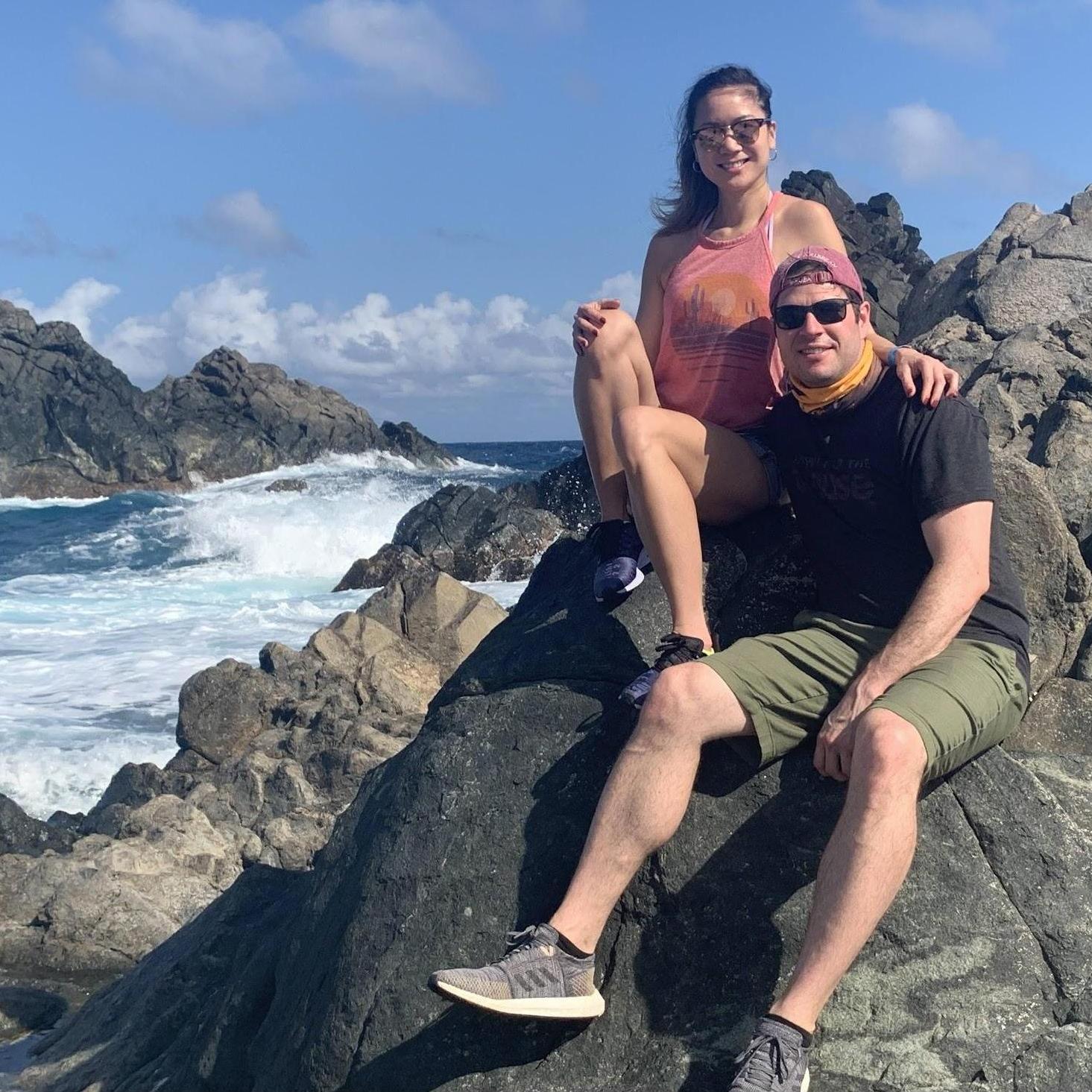 In Aruba doing everything and anything EXCEPT researching for our wedding