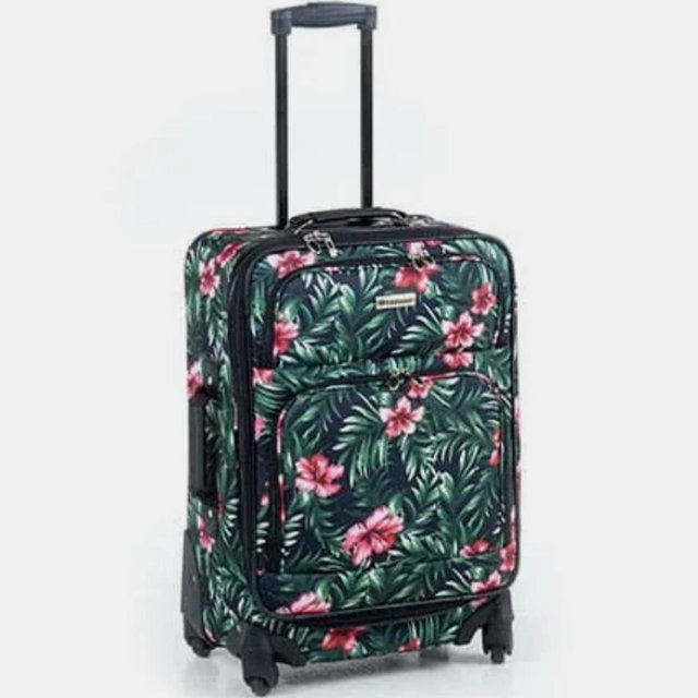Leisure Lafayette Tropical Hibiscus Pattern 25in. Spinner Luggage - Boscov's