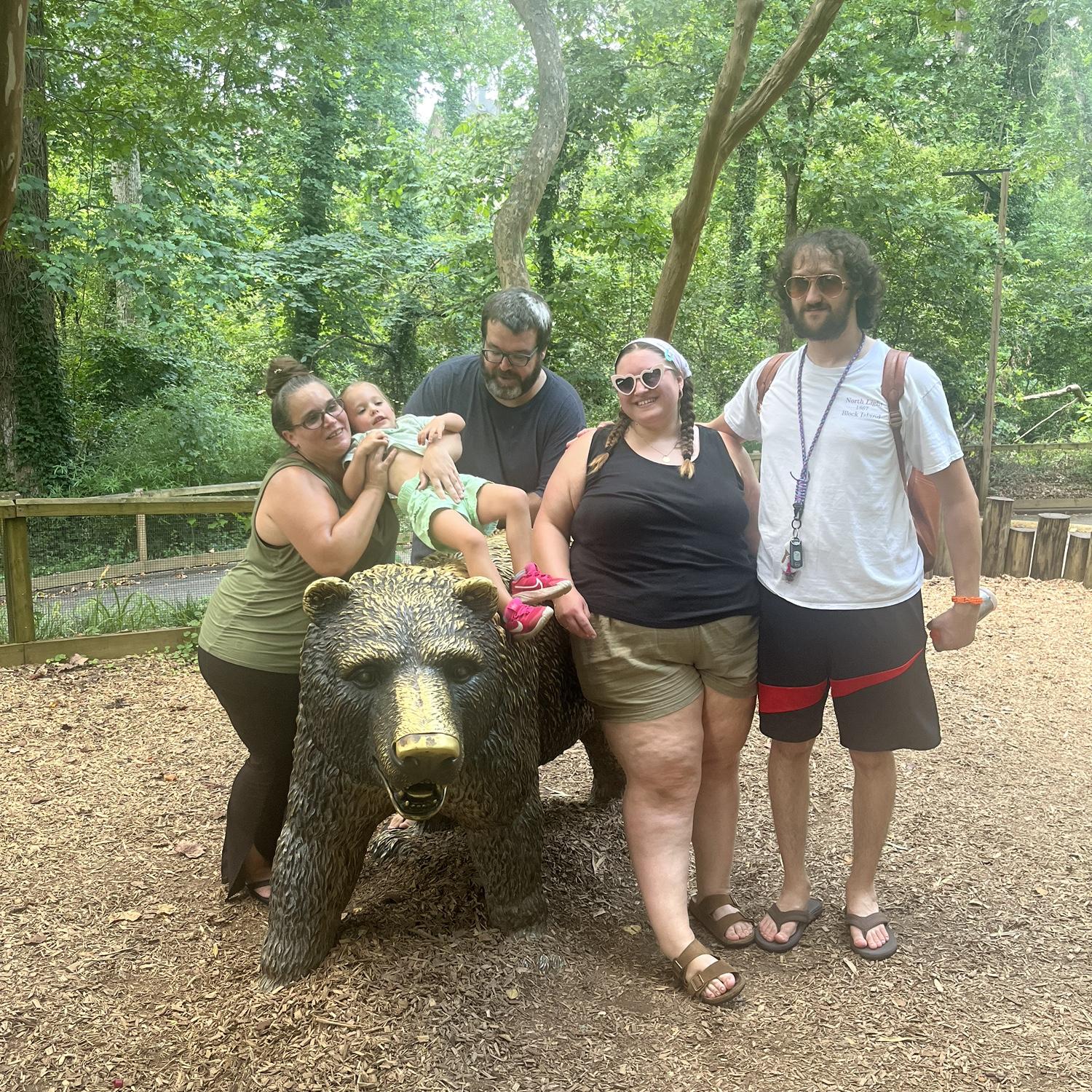 Greenville Zoo in South Carolina on a visit to Brooke's mom and sister