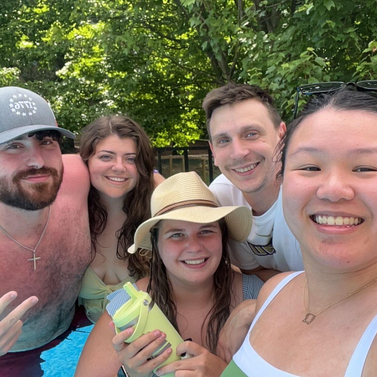 Pool days were a must!