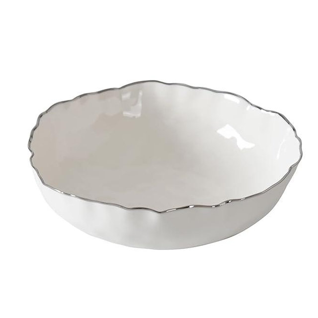 Pampa Bay Portofino Plata, Large Bowl, 12” D x 4"