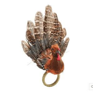 Gobble Napkin Ring in Multi, Set of 4