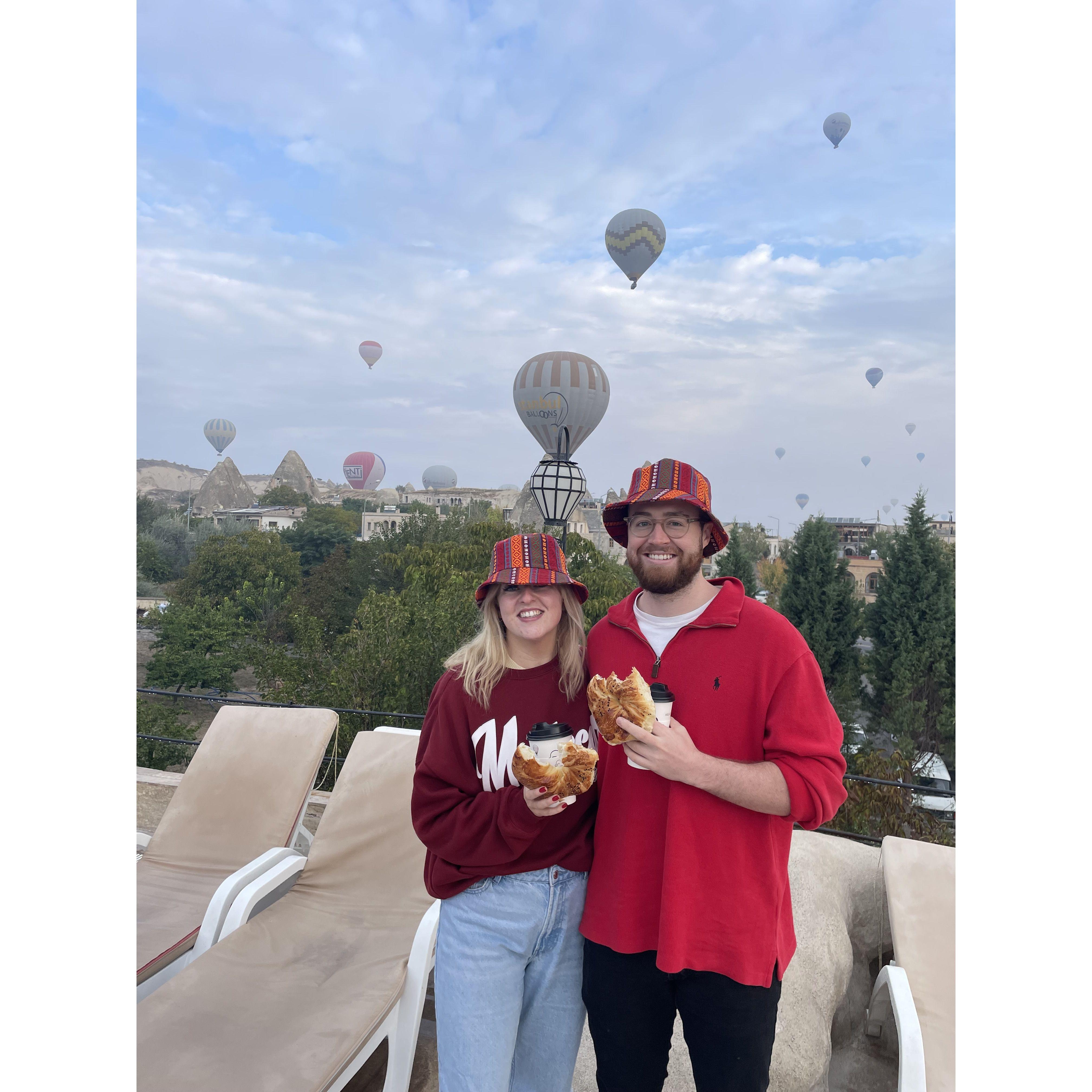 Hot air balloons in Cappadocia