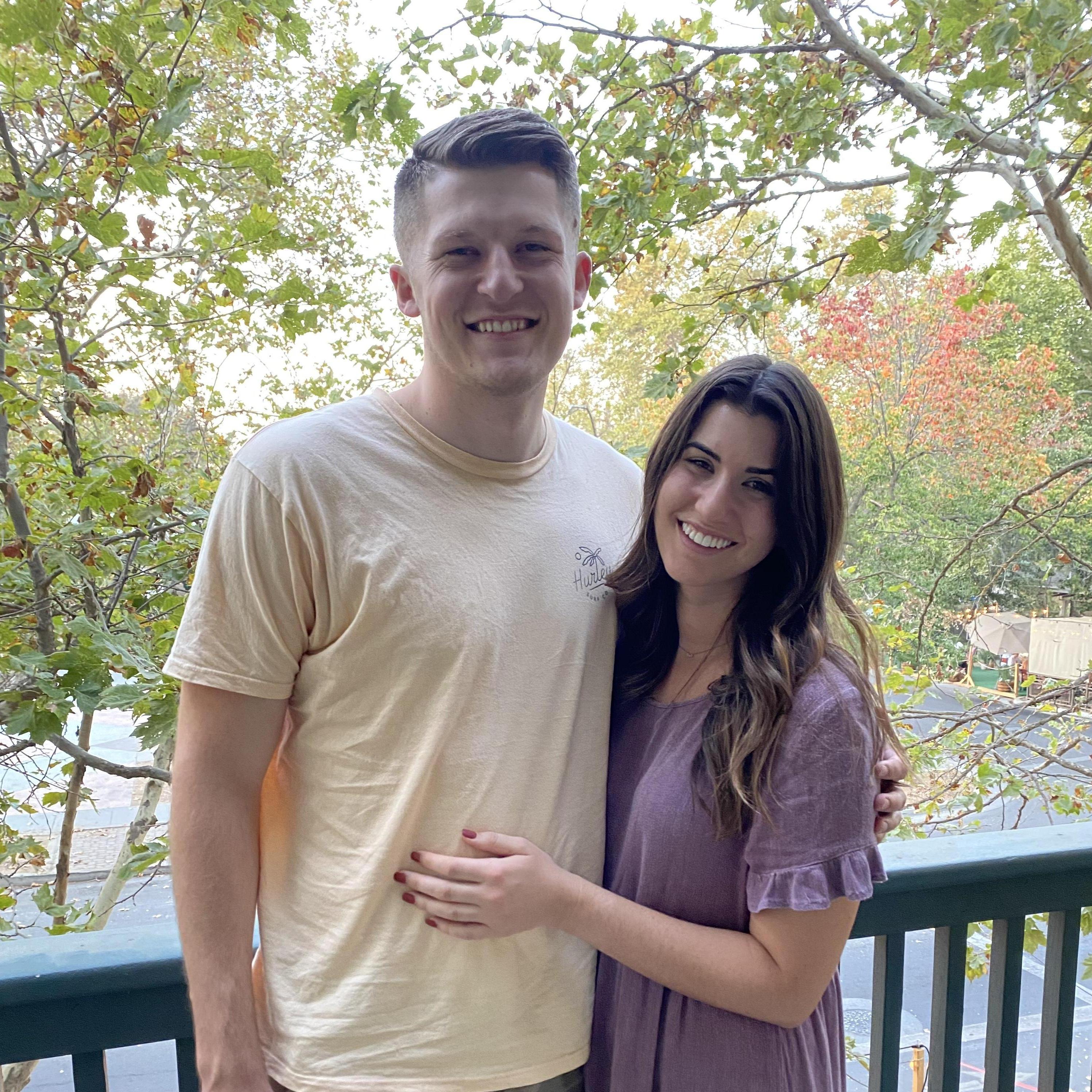 Our first picture together, when Aaron came to visit Christi in Davis on October 4, 2020!