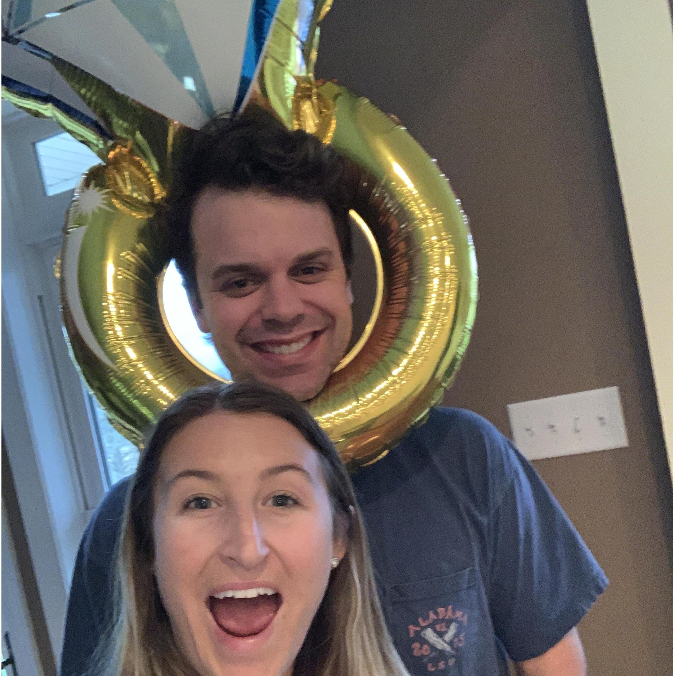 The morning after our engagement