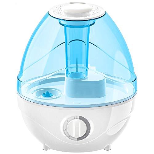 LEVOIT Humidifiers for Bedroom, 2.4L Ultrasonic Cool Mist Humidifier for Babies (BPA Free), Air Humidifier for Large Room, Whisper Quiet Operation, Auto Shut-Off and Night Light, Lasts up to 24 Hours