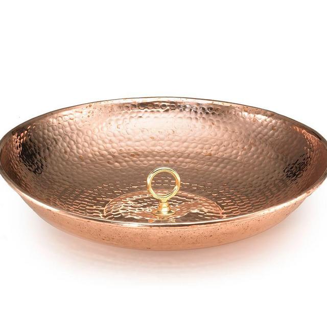 Tumbled Copper Rain Chain Basin
