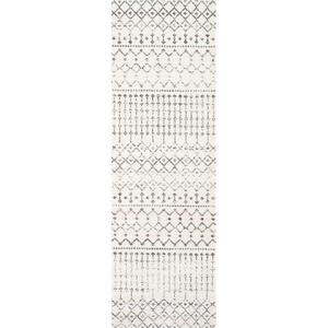 Olga Gray Area Rug Runner 2.8 x 12