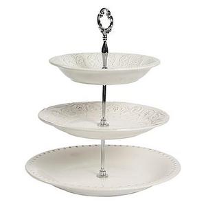Tabletops Unlimited® Maison 3-Tier Cake Stand in White