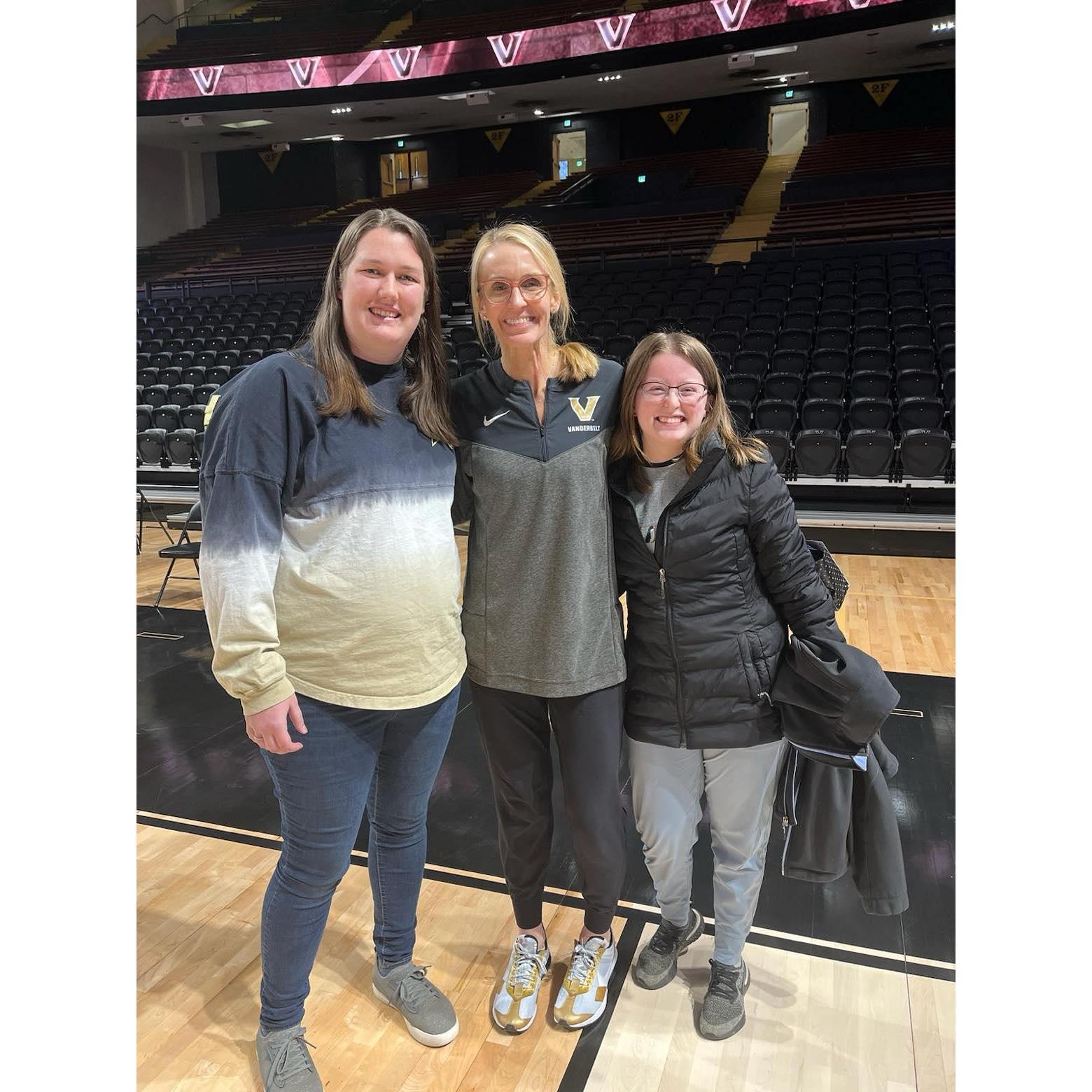 Catch us during basketball season cheering for the Vanderbilt women's team!