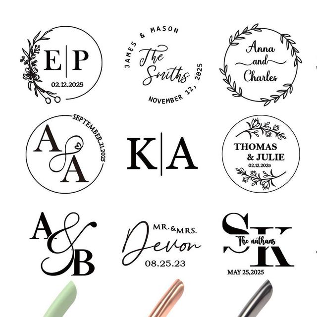Custom Wedding Embosser Stamp, Personalized Monogram Embosser, Custom Initials Embossing Seal, Invitation Embosser Stamp, Napkin Embosser