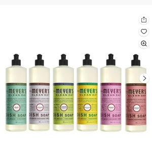 Mrs. Meyers dish soap 6 pc