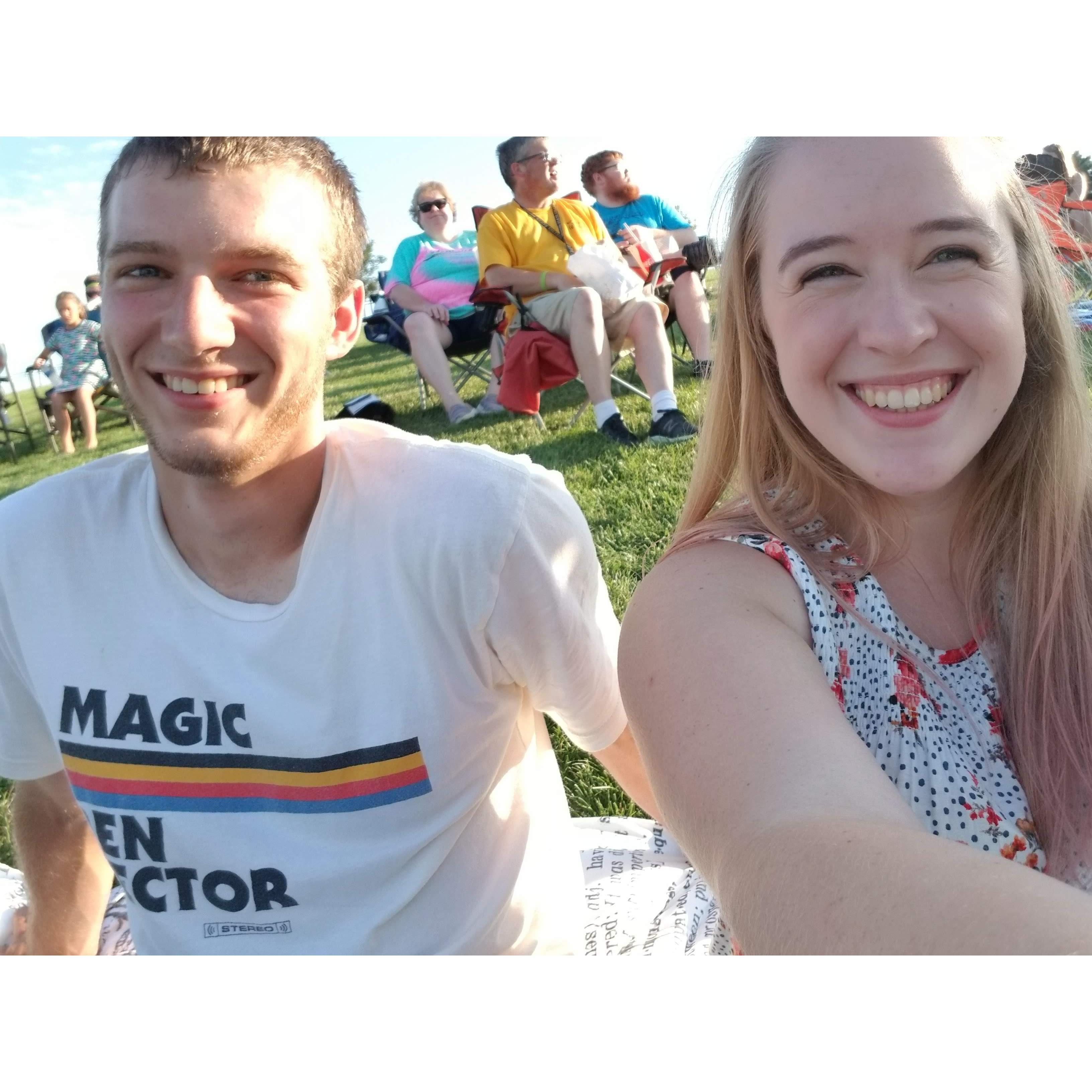 He came with another friend (not pictured) to see a show I had assistant directed.
We were just friends. 
Summer of 2019.