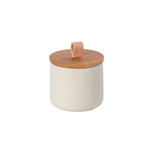 Casafina ~ Pacifica - Vanilla ~ Canister 5' w/ Oak Wood Lid, from Babcock Gifts