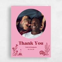 Pink Wedding Thank You - Avondale Photo