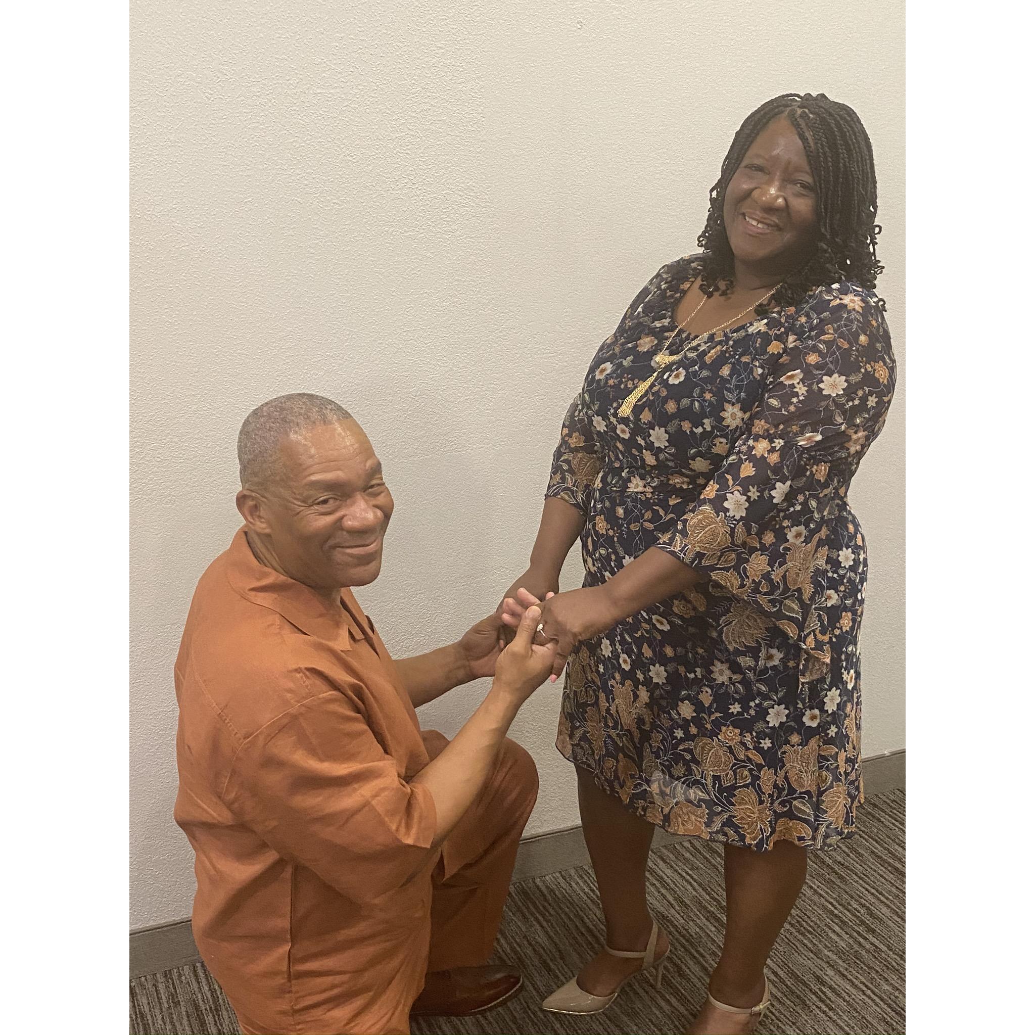 He asked & she said YES!