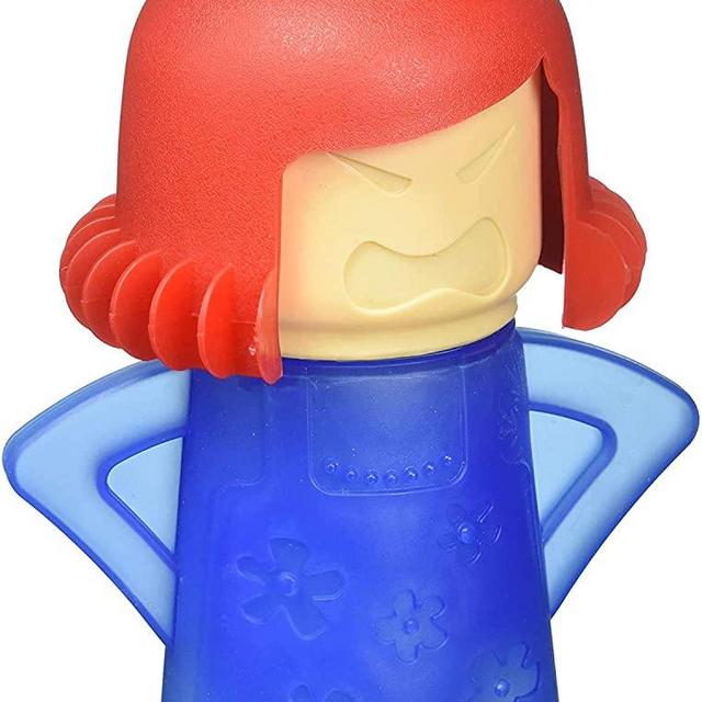 TOPIST Angry Mama Microwave Cleaner Angry Mom Microwave Oven Steam Cleaner and Disinfects with Vinegar and Water for Kitchens, Steamer Cleaning Equipment Easily Cleans The Crud in Minutes (Blue)