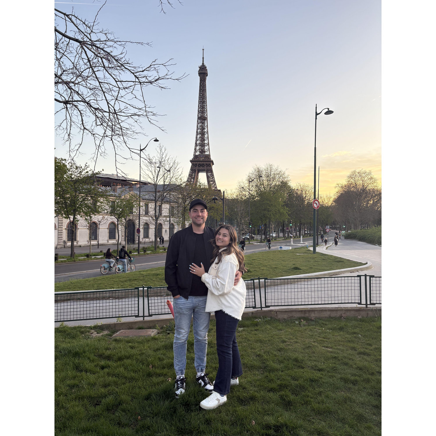 Celebrating our engagement in the city of love!