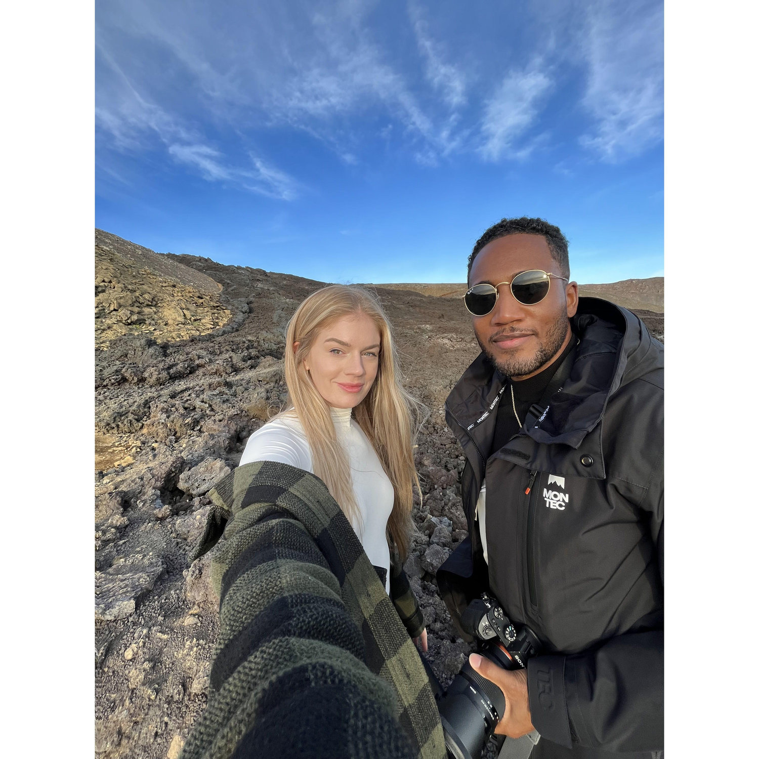 on a volcano