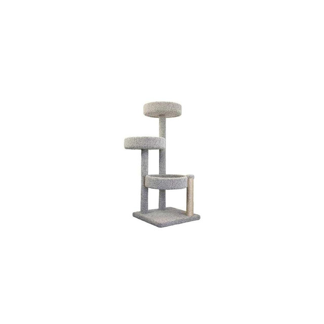 HomeStock Cat Tower Large Multi-LevelCarpeted Cat Tree with Scratching PostsCat Furniture for Indoor Cats Multicolor