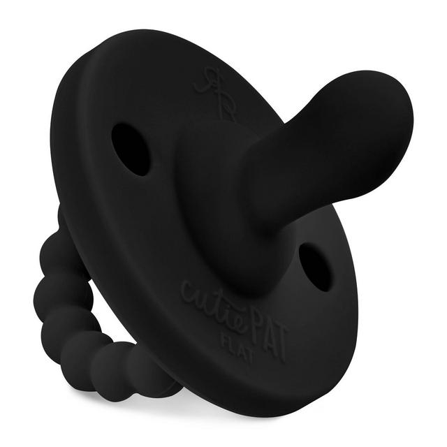 Ryan & Rose Cutie Pat Flat Pacifier - Black