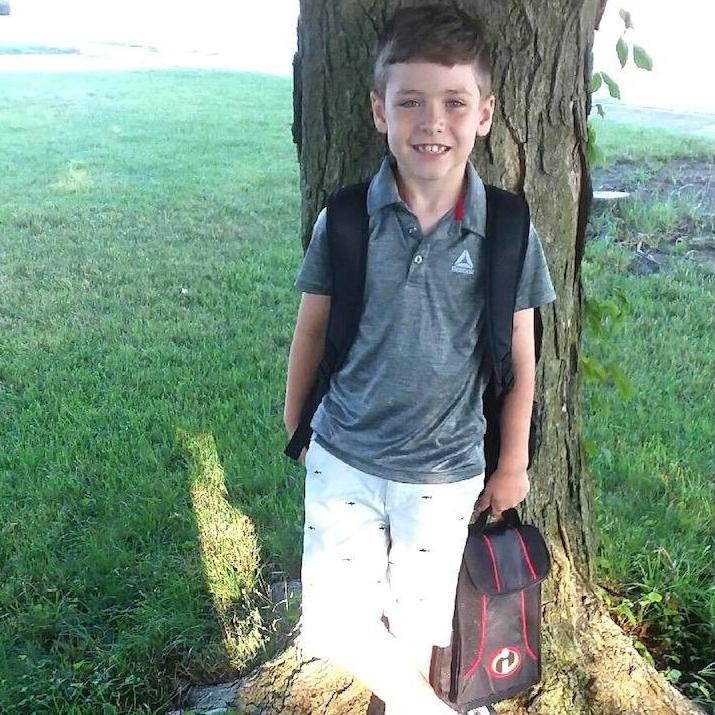 Miles first day of 2nd grade.