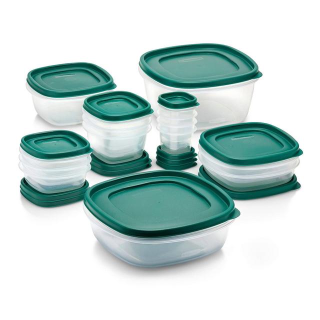 Rubbermaid 30pc Food Storage Container Set with Easy Find Lids Forest Green