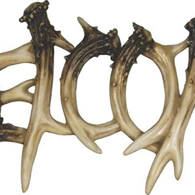 River's Edge Products 1382 Deer Antler Theme Welcome Plaque