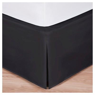 Magic Skirt Wrap-around Tailored Bed Skirt - Black (Queen)