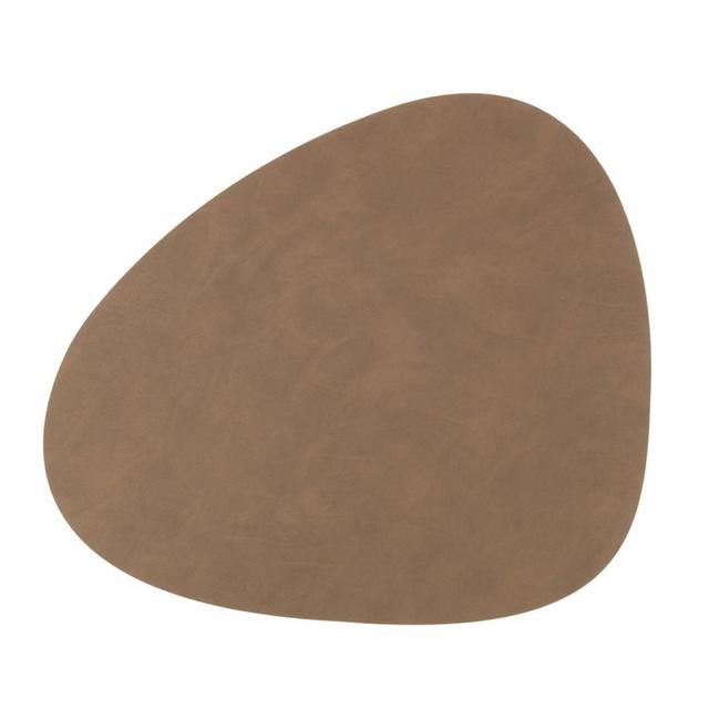 Table Mat Curve - Brown - Large