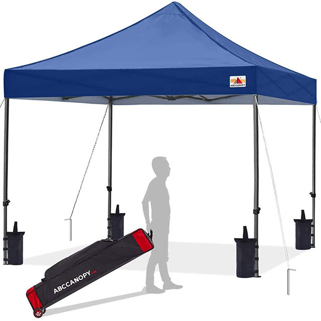ABCCANOPY Patio Pop Up Canopy Tent 8x8 Commercial-Series(Navy Blue)