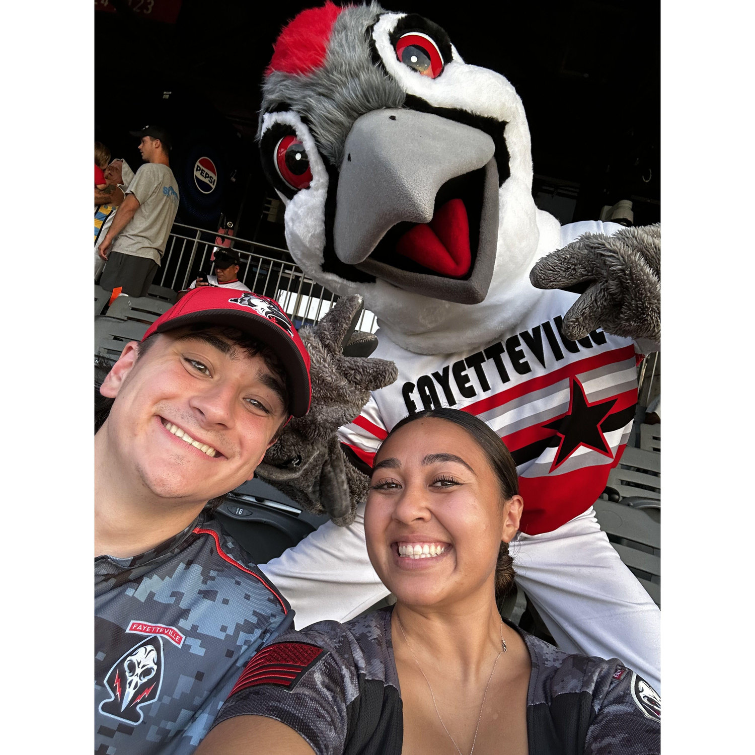 Woodpeckers game! Jimmy and Julee went on the field for a race competition. Jimmy won of course! July 30, 2024