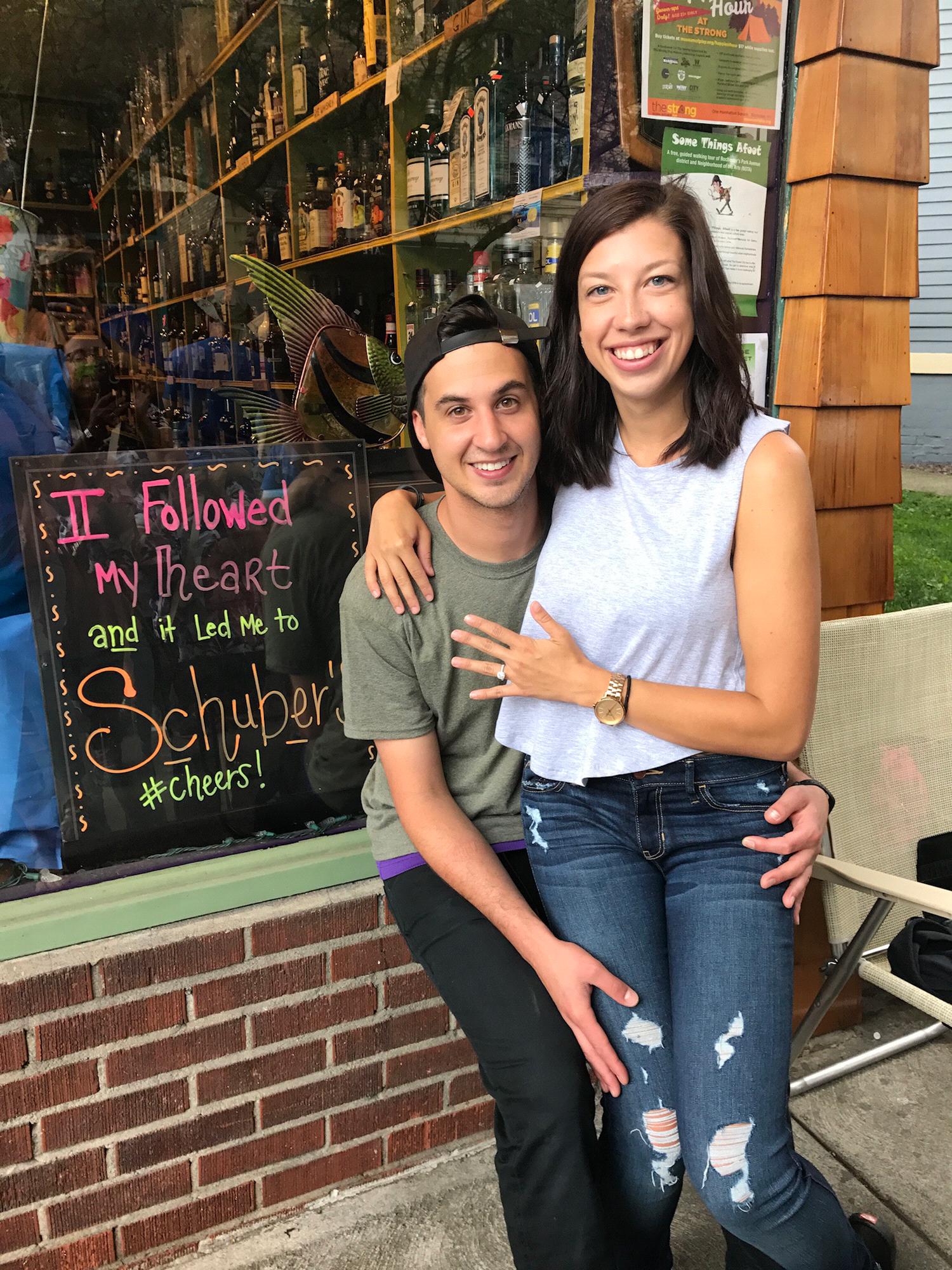 The day we got engaged!