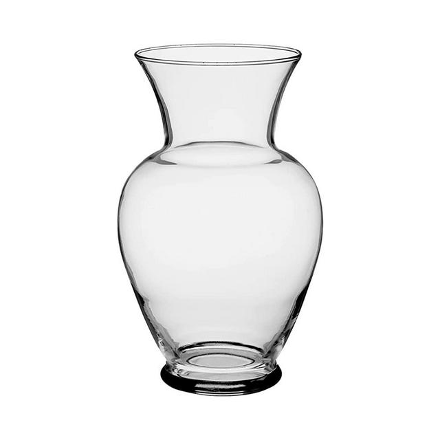 Floral Supply Online 10 5/8" Clear Spring Garden Vase - Decorative Glass Flower Vase for Floral Arrangements, Weddings, Home Decor or Office.