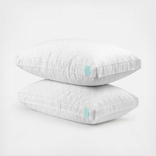 Cotton Quilted Memory Foam Jumbo Pillow, Set of 2