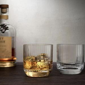 Set of 8, Nude Glass Big Top Double Old Fashioned Glasses